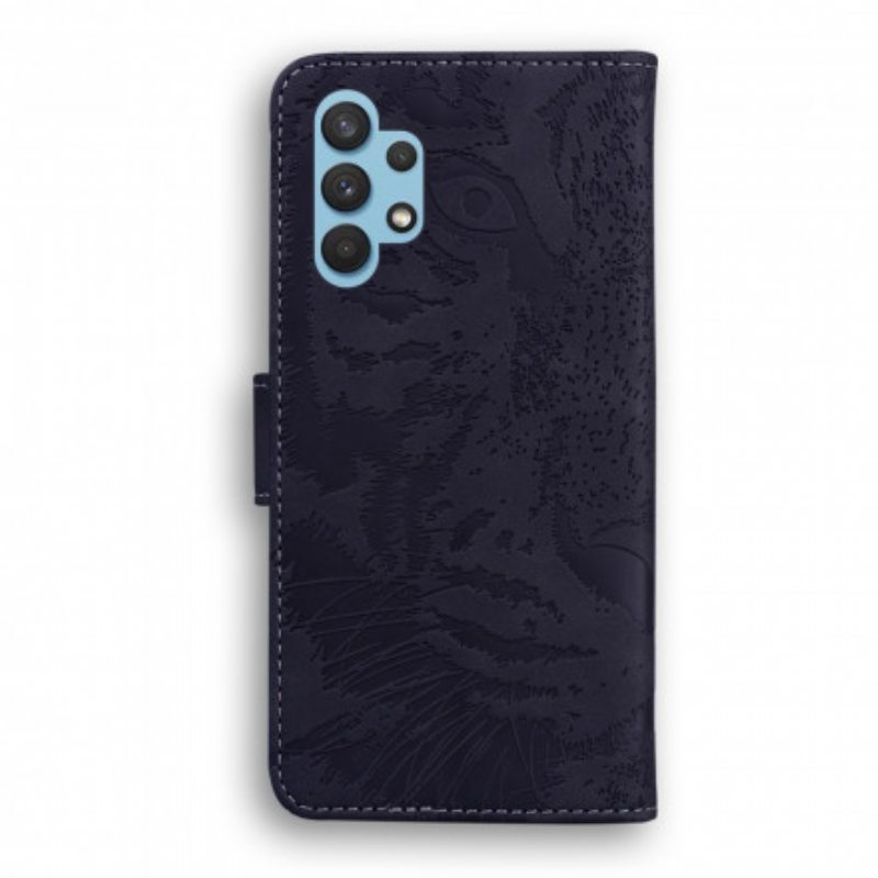 Kotelot Samsung Galaxy A32 Tiger-kasvoprintti
