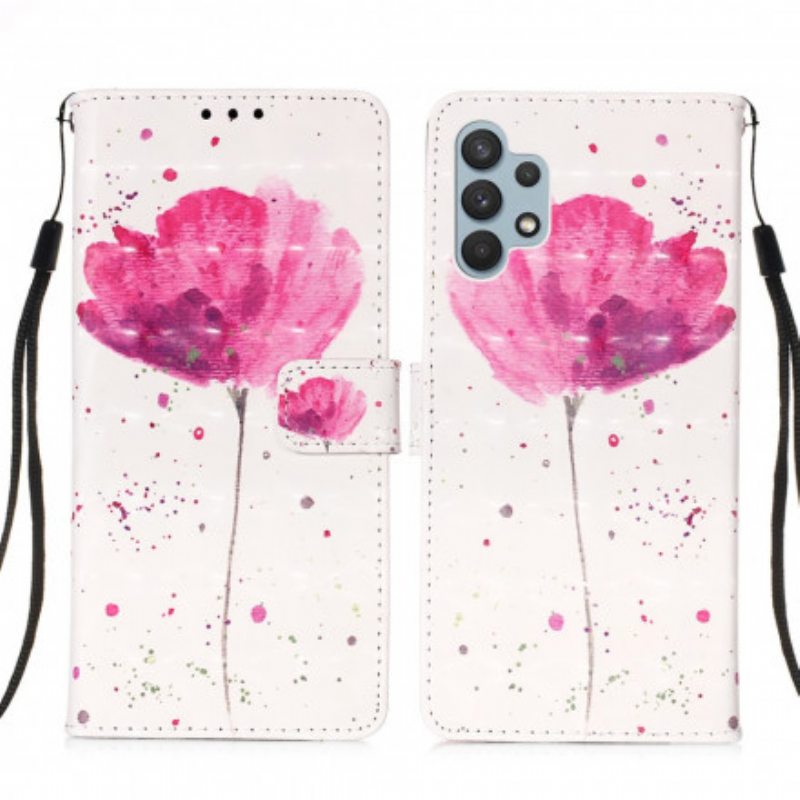 Kuori Kotelot Samsung Galaxy A32 Akvarelli Unikko
