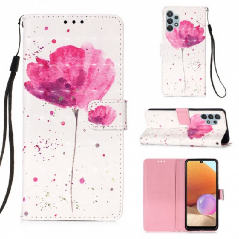 Kuori Kotelot Samsung Galaxy A32 Akvarelli Unikko