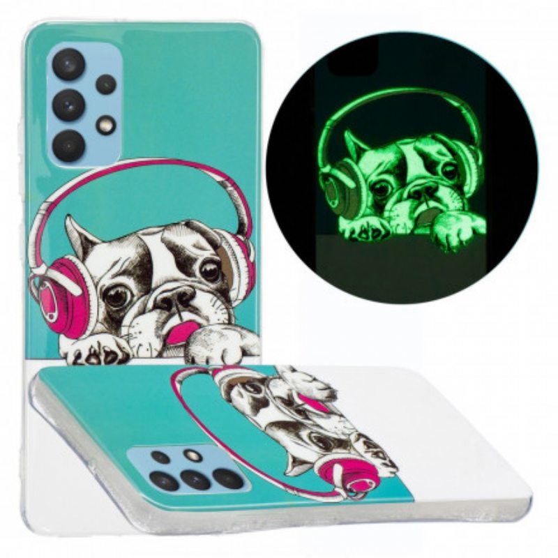 Kuori Samsung Galaxy A32 Fluoresoiva Koira