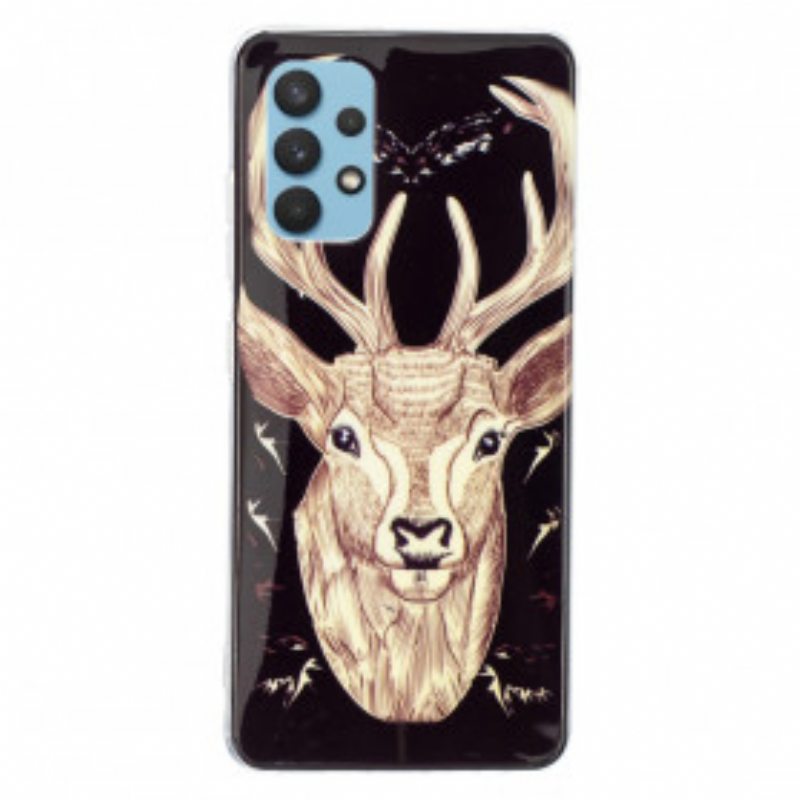 Kuori Samsung Galaxy A32 Fluoresoiva Majestic Deer