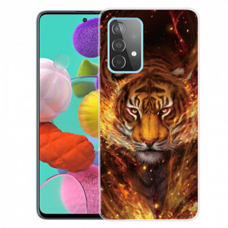 Kuori Samsung Galaxy A32 Joustava Tiger