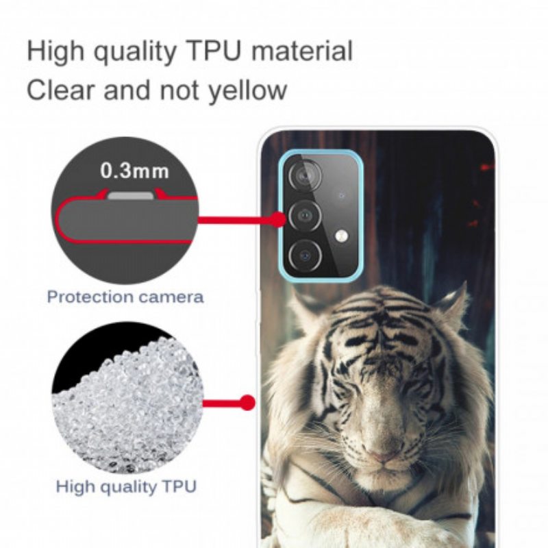 Kuori Samsung Galaxy A32 Joustava Tiger