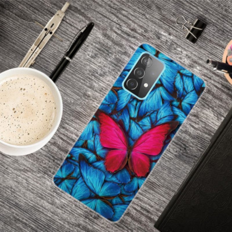 Kuori Samsung Galaxy A32 Joustavat Perhoset