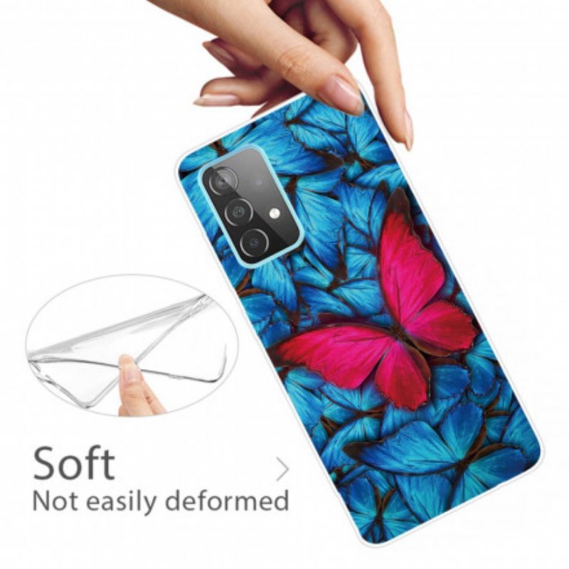 Kuori Samsung Galaxy A32 Joustavat Perhoset