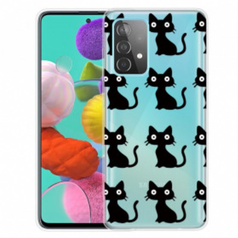 Kuori Samsung Galaxy A32 Useita Mustia Kissoja
