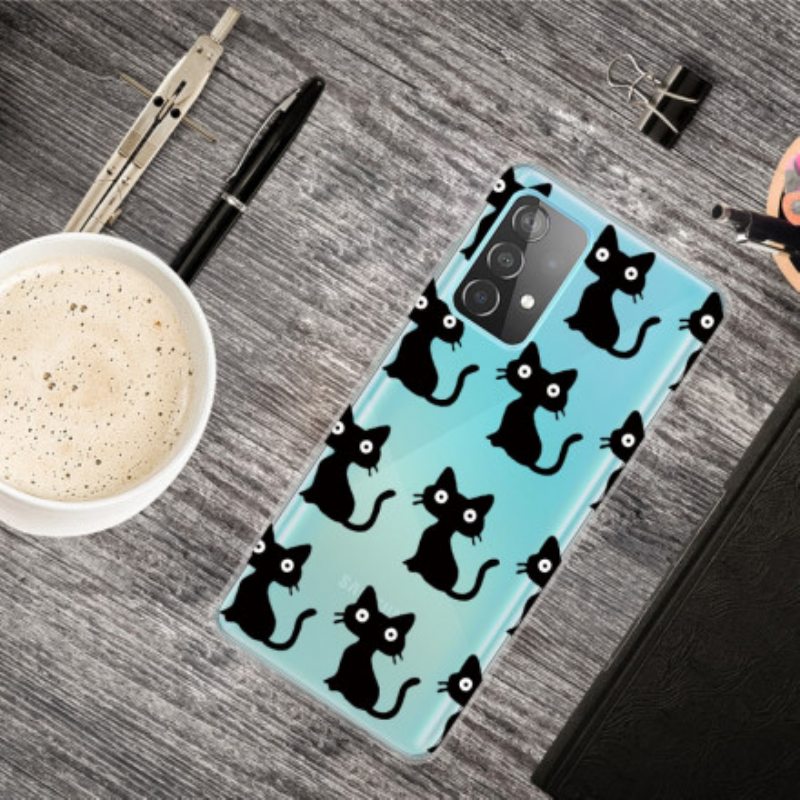 Kuori Samsung Galaxy A32 Useita Mustia Kissoja