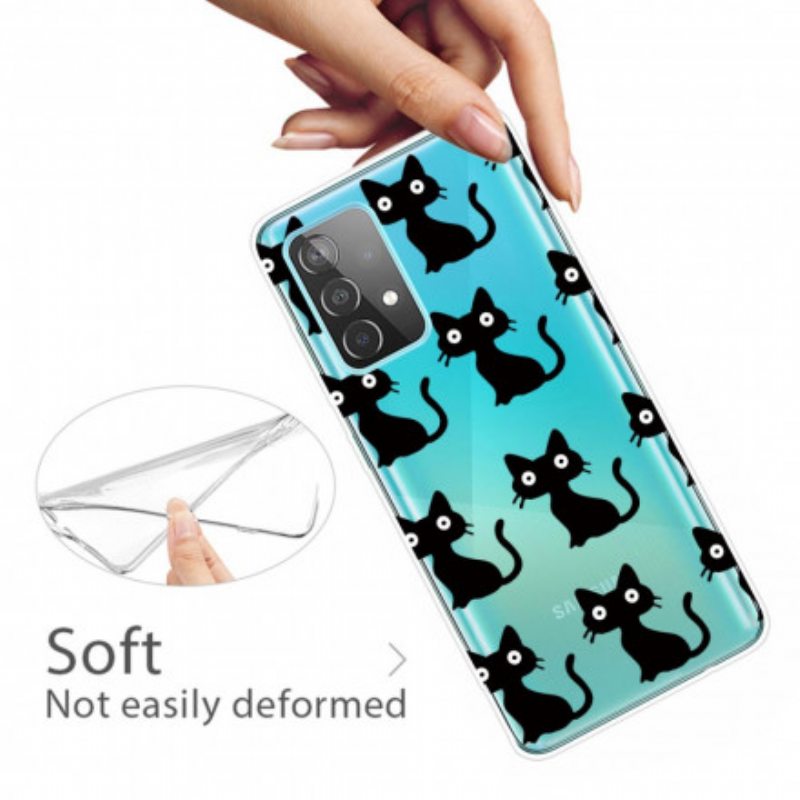 Kuori Samsung Galaxy A32 Useita Mustia Kissoja