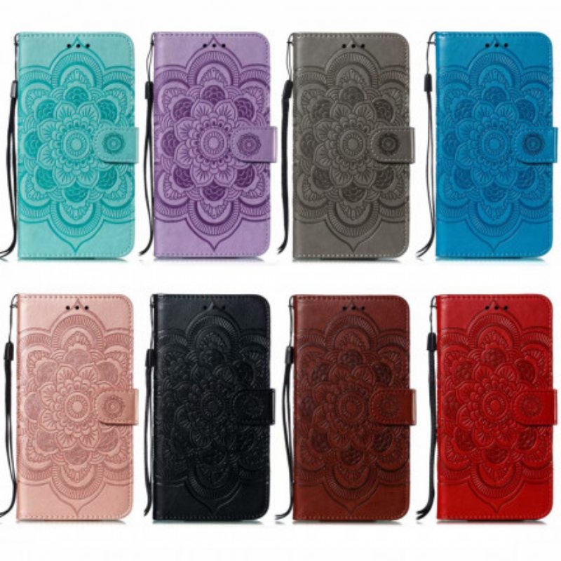 Nahkakotelo Samsung Galaxy A32 Täysi Mandala