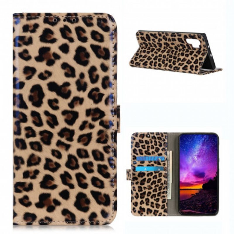 Nahkakotelo Samsung Galaxy A32 Tavallinen Leopardi