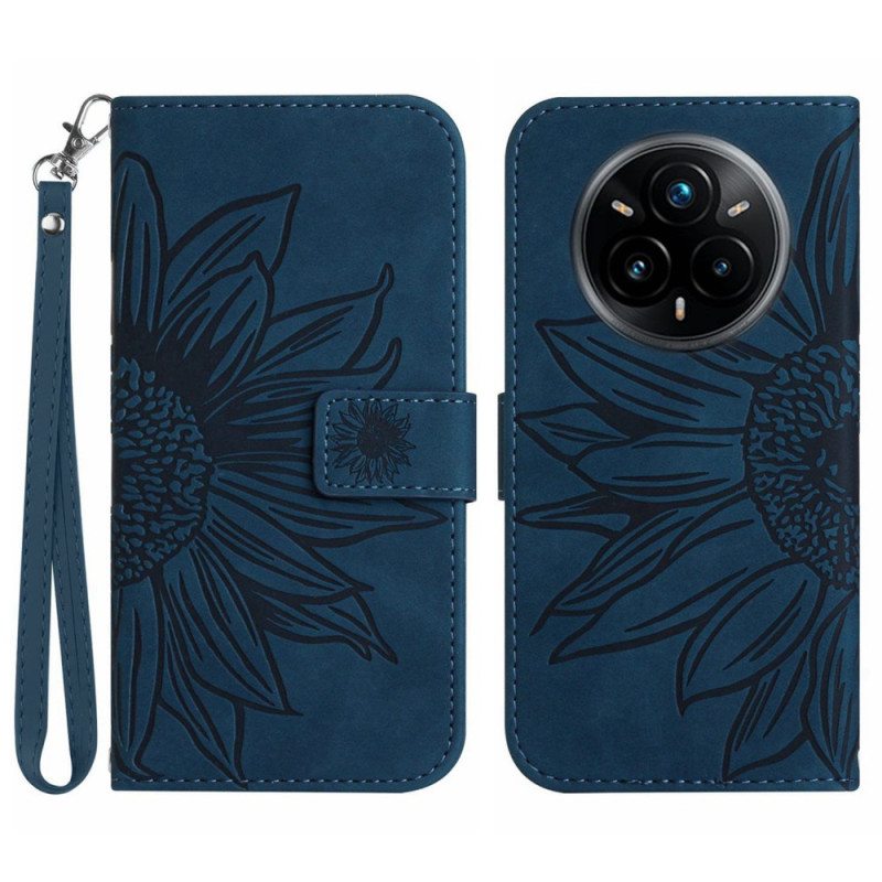 Kotelot Realme 14 Pro Plus 5g Auringonkukkakuvioinen Ranneke