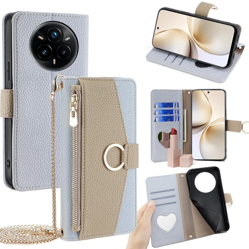 Kotelot Realme 14 Pro Plus 5g Kaksivärinen Peili Ja Olkahihna