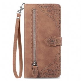 Kotelot Realme 14 Pro Plus 5g Mokkanahkaefekti Pitsikuvio