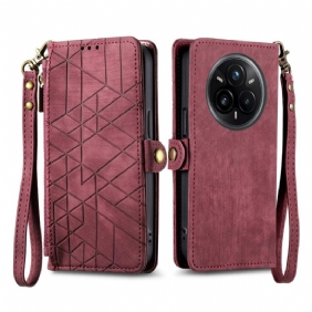 Kotelot Realme 14 Pro Plus 5g Viivamainen Lompakko Suojakuori