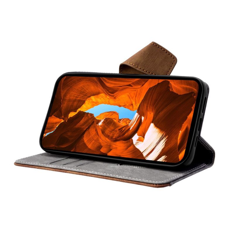 Kotelot Realme 14 Pro Plus 5g Vintage-tyylinen Rfid-suojattu Lompakko Suojakuori