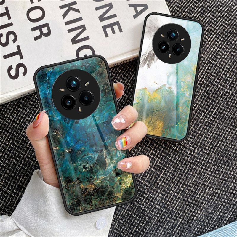 Kuori Realme 14 Pro Plus 5g Karkaistusta Lasista Valmistettu Marmorikuvio