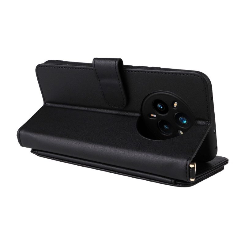 Nahkakotelo Realme 14 Pro Plus 5g Premium Olkahihnalla Ja Hihnalla