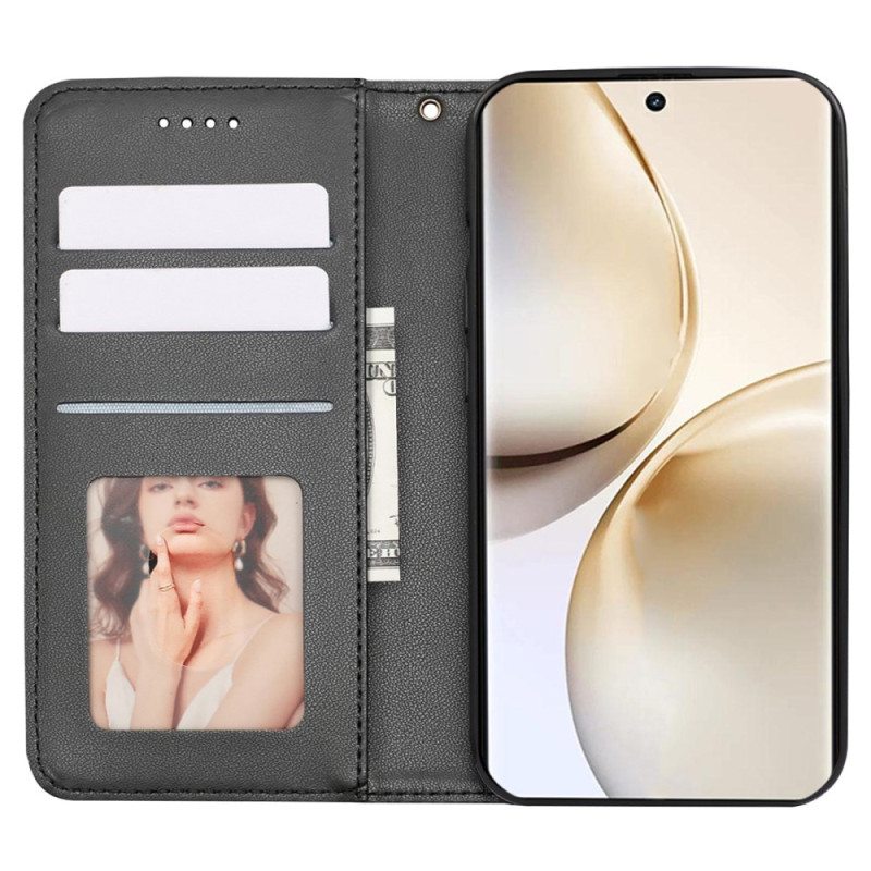 Nahkakotelo Realme 14 Pro Plus 5g Puhelinkuoret Ruutukuvioinen Hihna