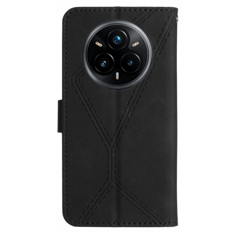 Nahkakotelo Realme 14 Pro Plus 5g Viivat Ja Raidat