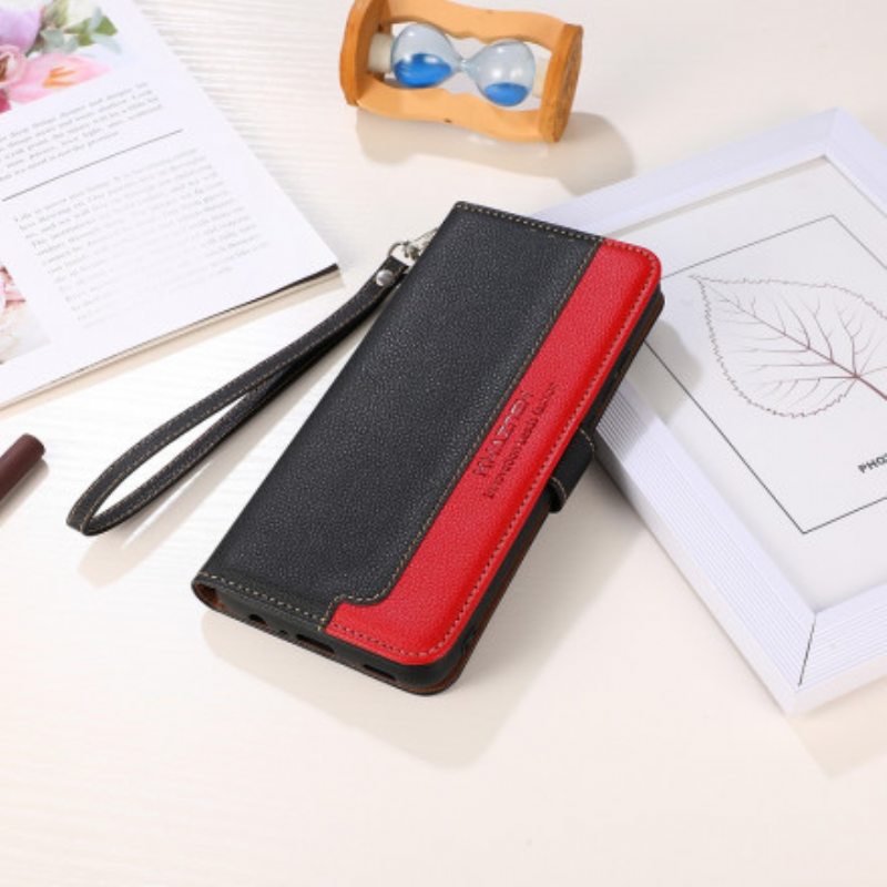 Flip Case Moto G30 / G10 Litsi Style Rfid Khazneh