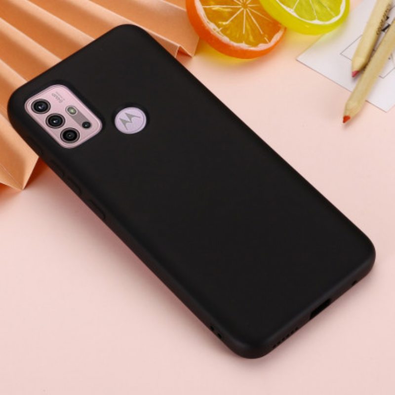 Kuori Moto G30 / G10 Nestemäinen Silikoni Kaulanauhalla