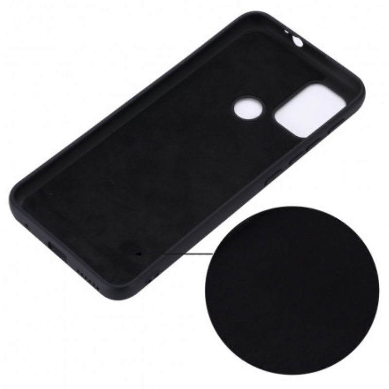 Kuori Moto G30 / G10 Nestemäinen Silikoni Kaulanauhalla