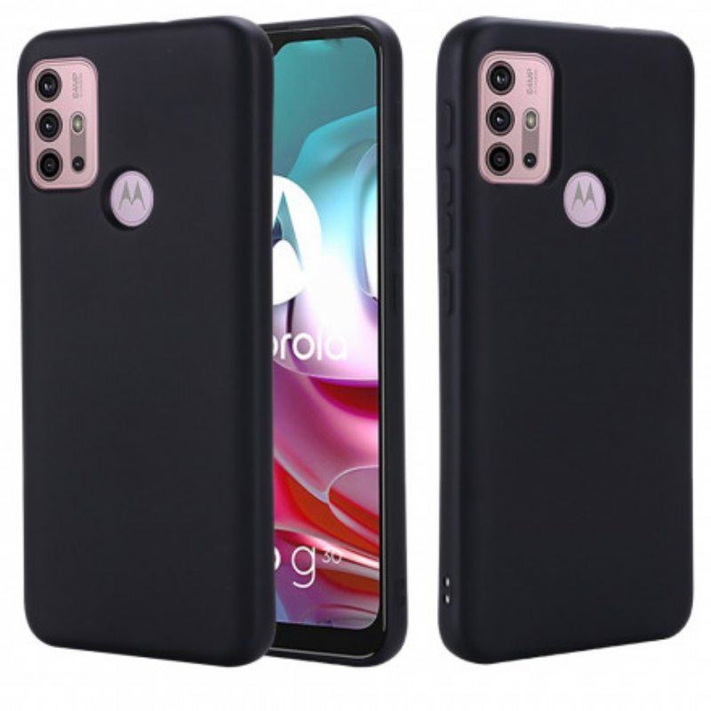 Kuori Moto G30 / G10 Nestemäinen Silikoni Kaulanauhalla