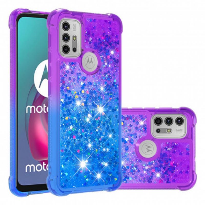 Kuori Moto G30 / G10 Paljetit Värit