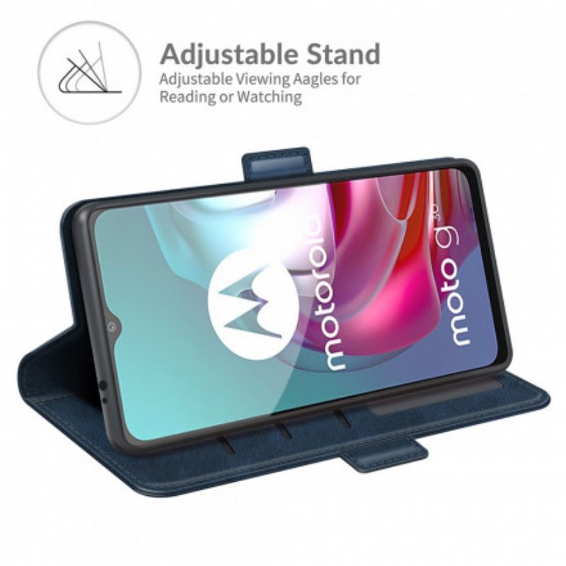 Nahkakotelo Moto G30 / G10 Kotelot Flip Kaksoisläppä