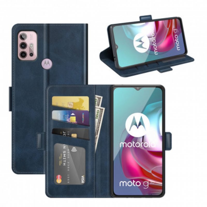 Nahkakotelo Moto G30 / G10 Kotelot Flip Kaksoisläppä