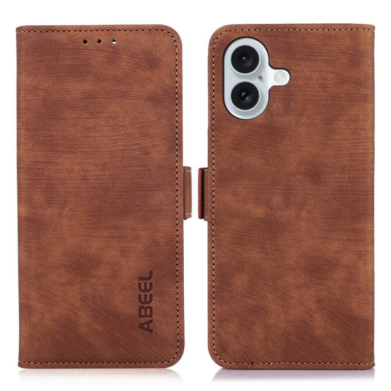Kotelot iPhone 16 Puhelinkuoret Abeel Vintage Faux Leather