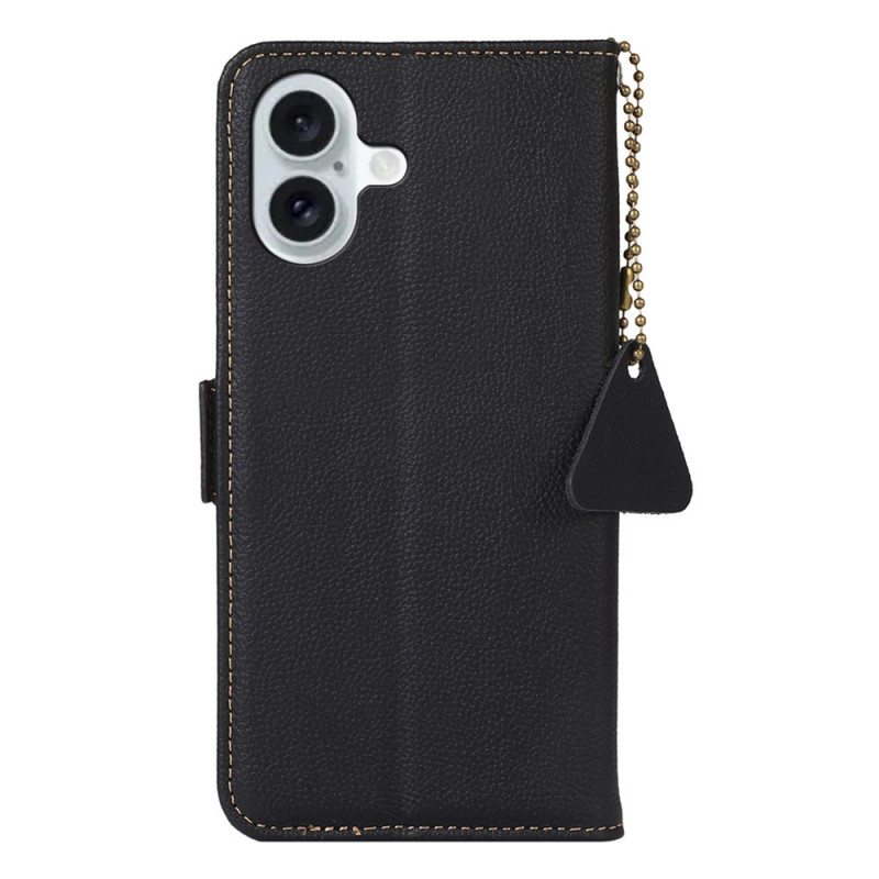 Nahkakotelo iPhone 16 Premium Rfid-estokotelo