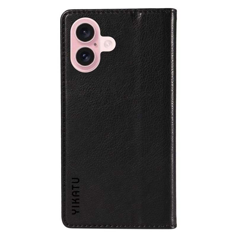 Nahkakotelo iPhone 16 Puhelinkuoret Vintage Yikatu