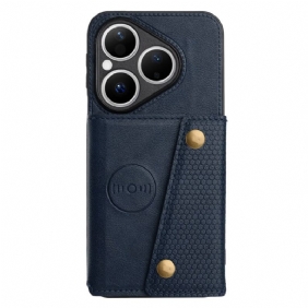 Kuori Huawei Pura 80 Nahkaefektikortti Teline