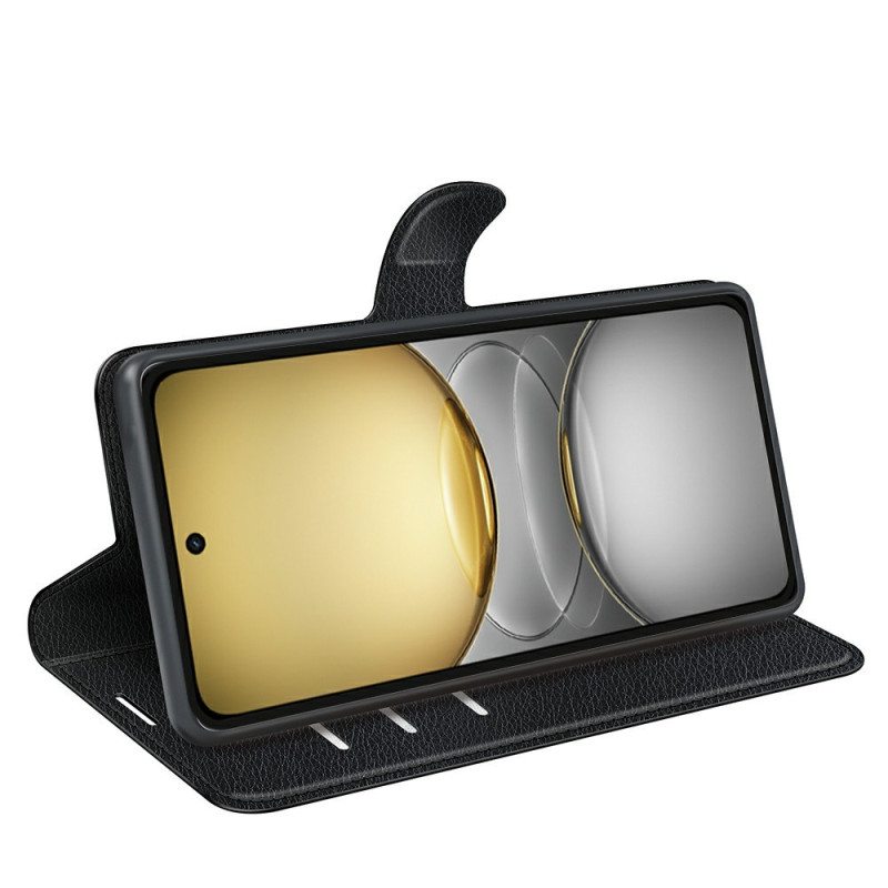 Kotelot Realme C75 Klassinen Litsikuvioinen Keinonahka Suojakuori