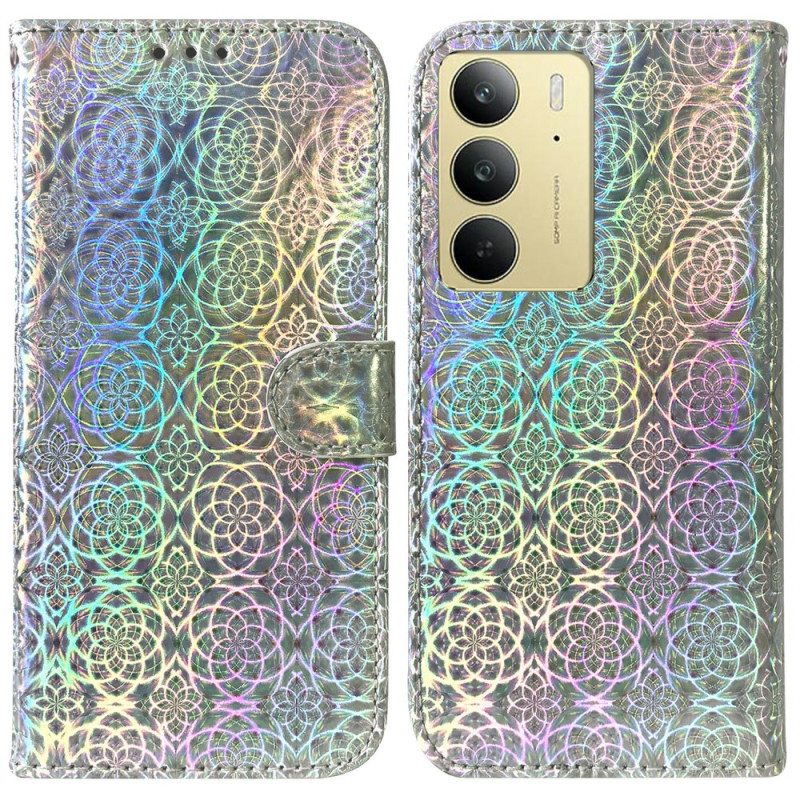 Nahkakotelo Realme C75 Diskotyylinen