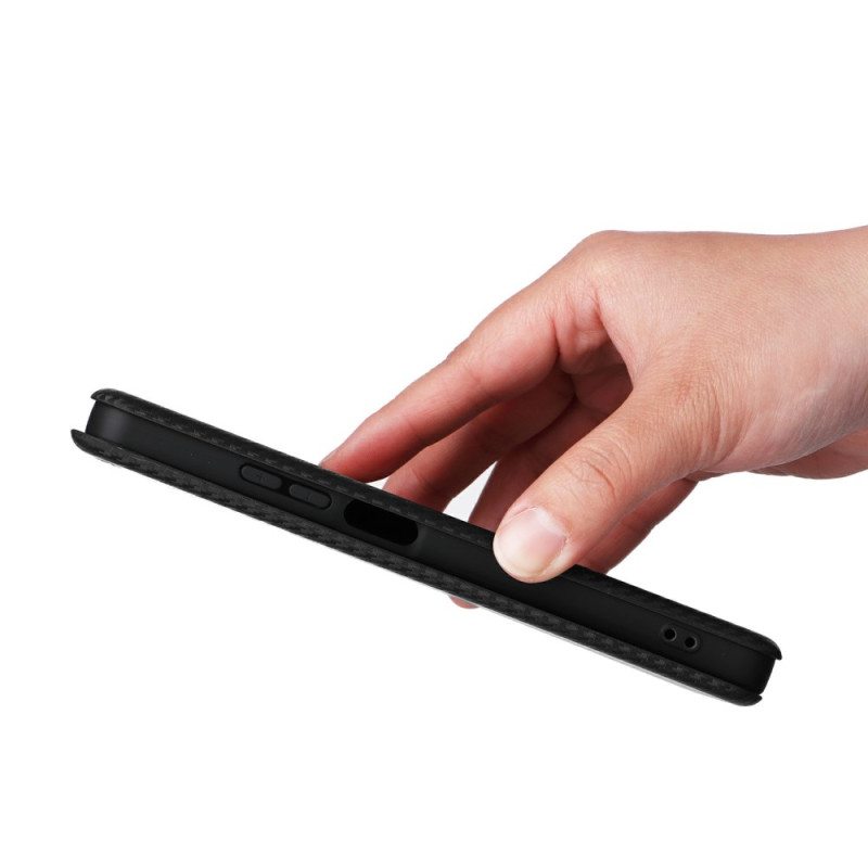 Nahkakotelo Realme C75 Hiilikuitu