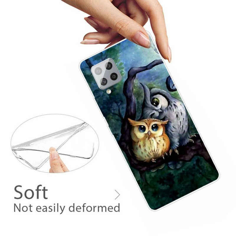 Case Samsung Galaxy A42 5G Pöllöjen Maalaus
