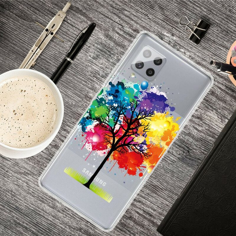 Case Samsung Galaxy A42 5G Saumaton Akvarellipuu