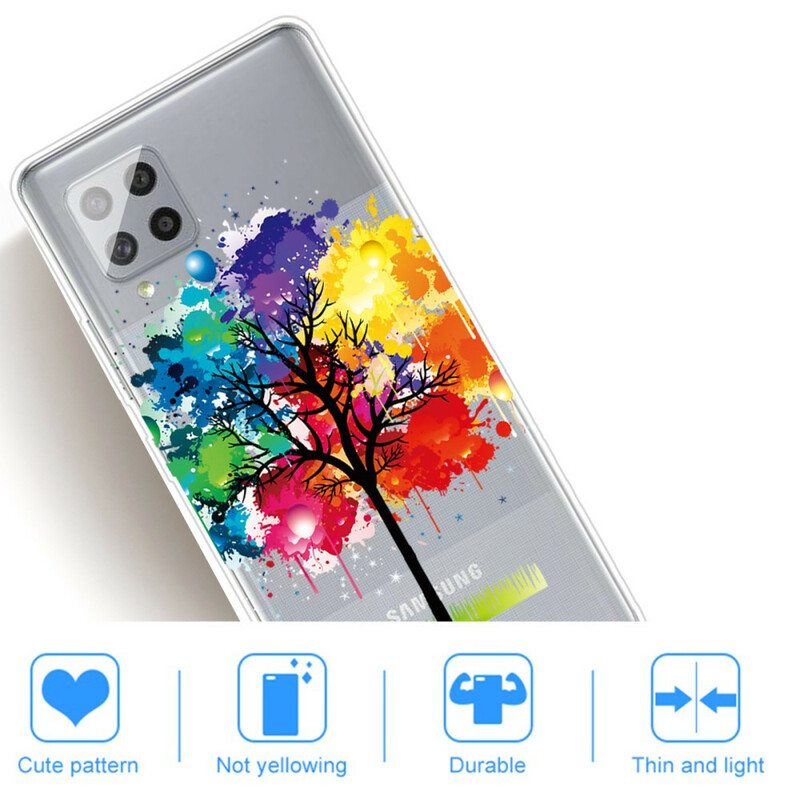 Case Samsung Galaxy A42 5G Saumaton Akvarellipuu