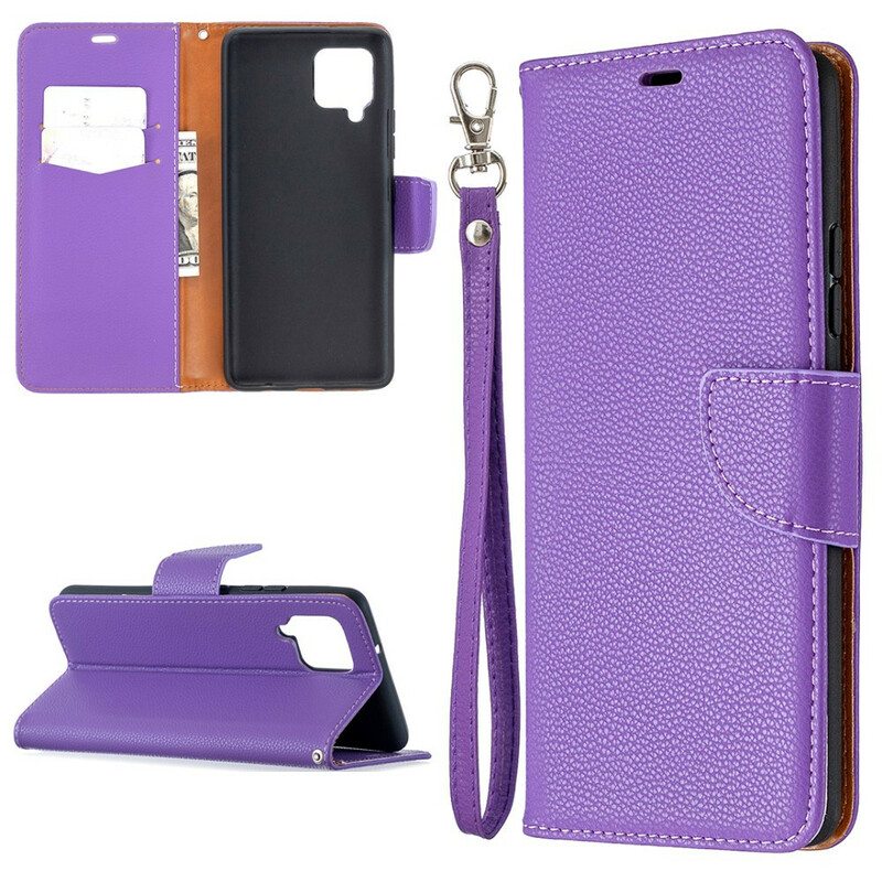 Flip Case Samsung Galaxy A42 5G Kotelot Flip Litsi Rabat Oblique