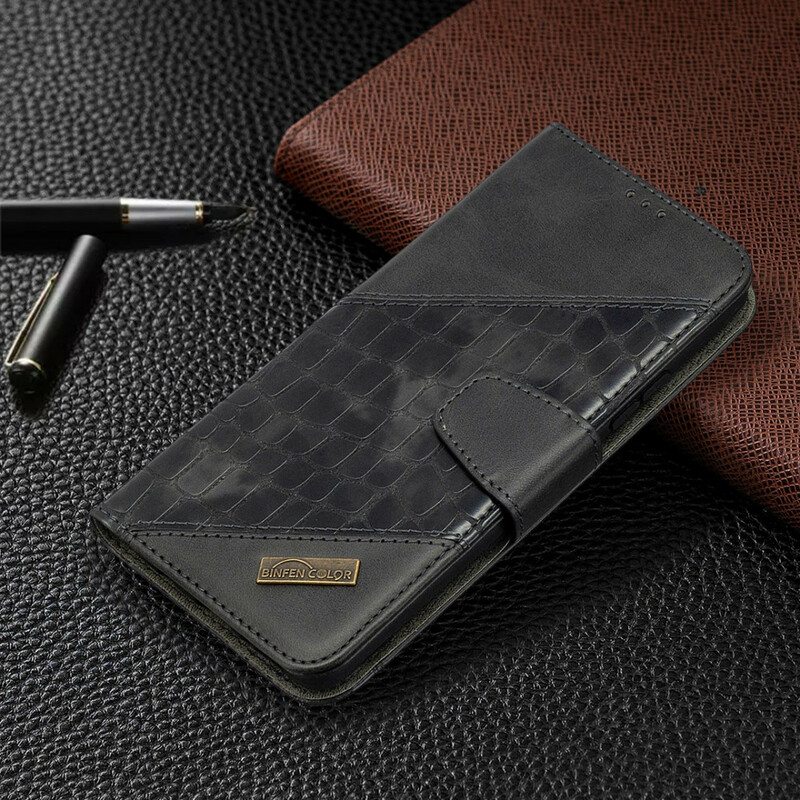 Kotelot Samsung Galaxy A42 5G Klassinen Krokotiilin Iho