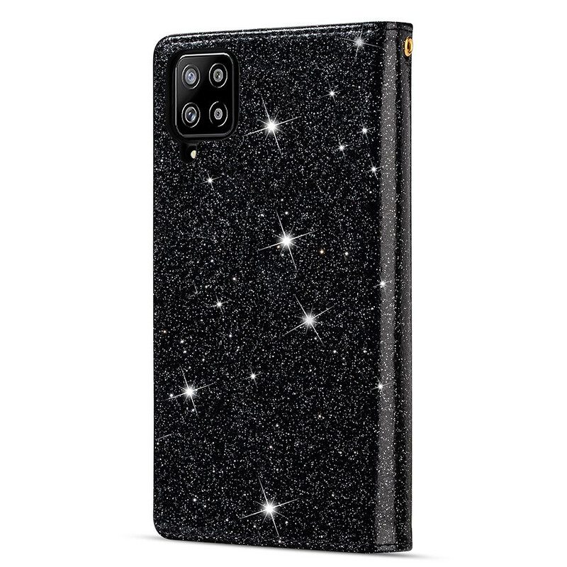 Kotelot Samsung Galaxy A42 5G Lompakkokotelo Paljetteja Vetoketjullinen Lompakko