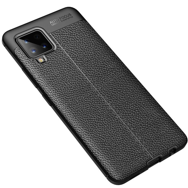 Kuori Samsung Galaxy A42 5G Kaksilinjainen Litsi-nahkaefekti