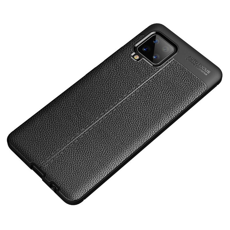 Kuori Samsung Galaxy A42 5G Kaksilinjainen Litsi-nahkaefekti