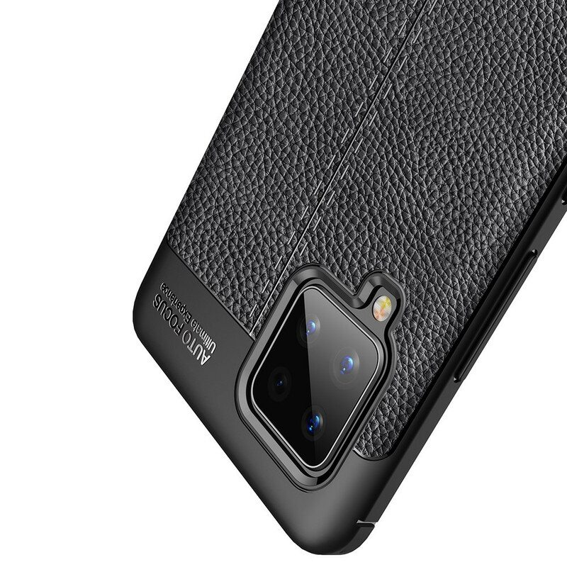 Kuori Samsung Galaxy A42 5G Kaksilinjainen Litsi-nahkaefekti