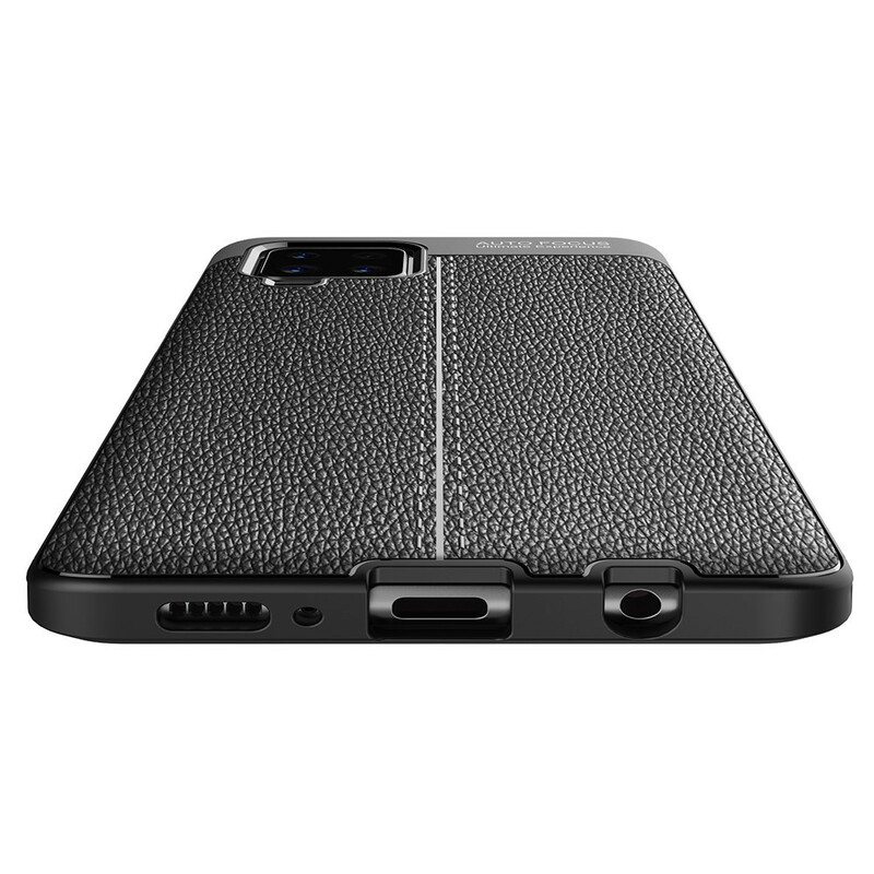 Kuori Samsung Galaxy A42 5G Kaksilinjainen Litsi-nahkaefekti