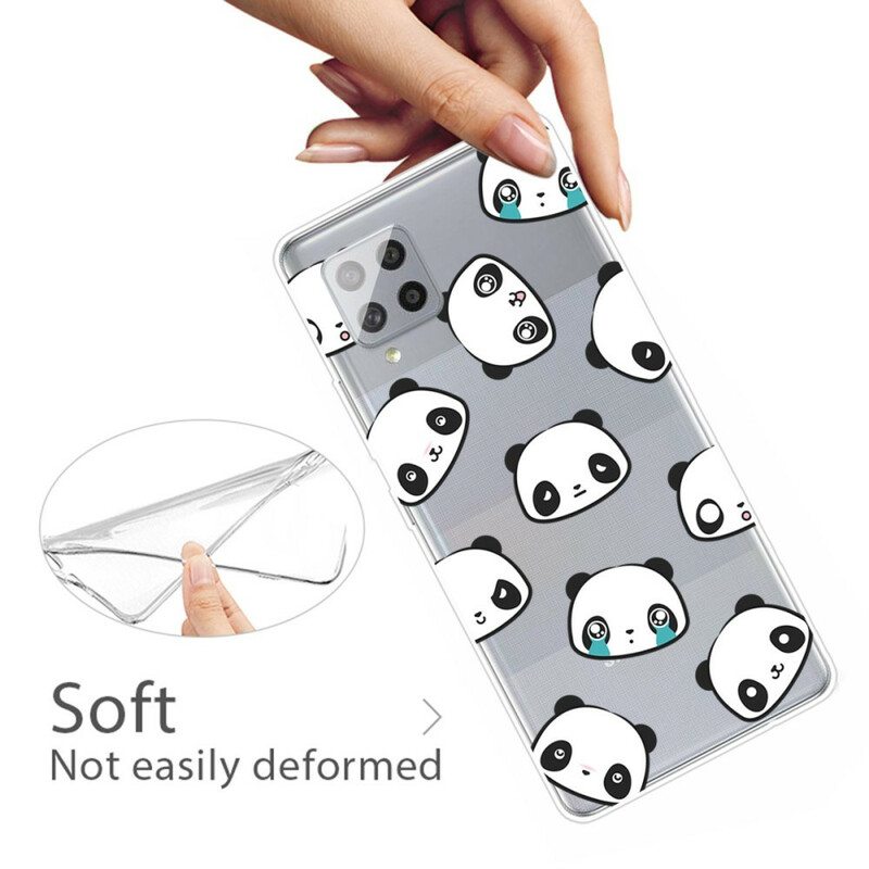 Kuori Samsung Galaxy A42 5G Saumaton Tunteellinen Panda