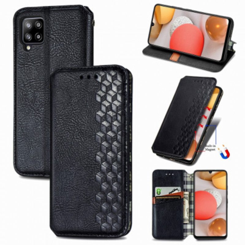 Puhelinkuoret Samsung Galaxy A42 5G Kotelot Flip Nahkaefekti Diamond Texture