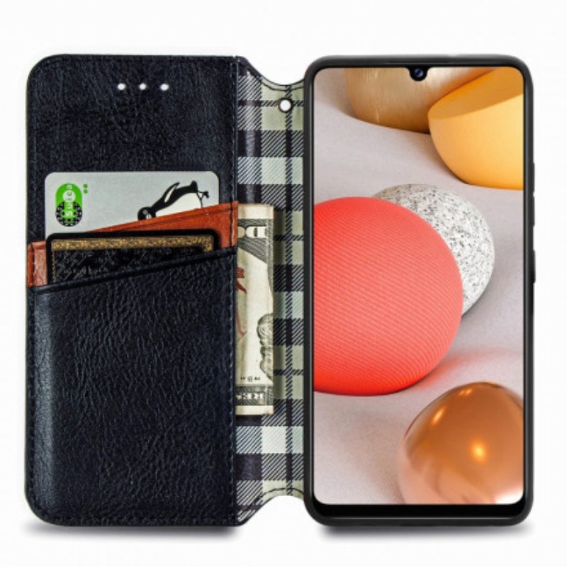 Puhelinkuoret Samsung Galaxy A42 5G Kotelot Flip Nahkaefekti Diamond Texture